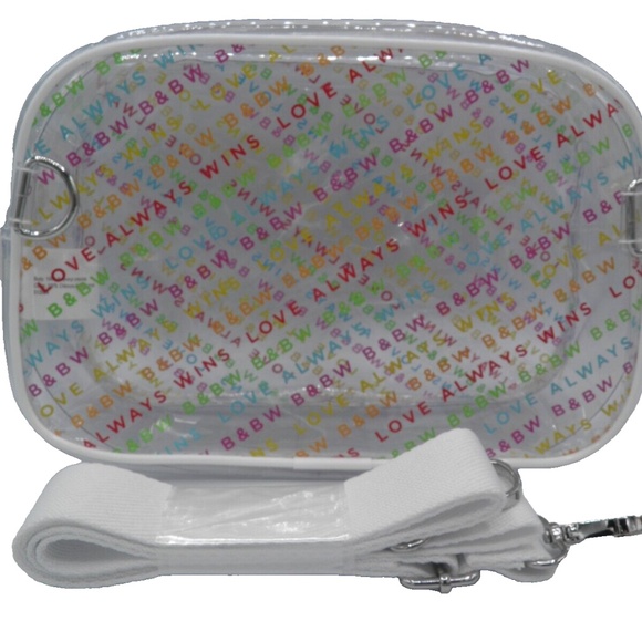 Bath & Body Works Love Always Wins Pride Sports Pack Clear Crossbody Bag::NWT:: - Picture 1 of 8